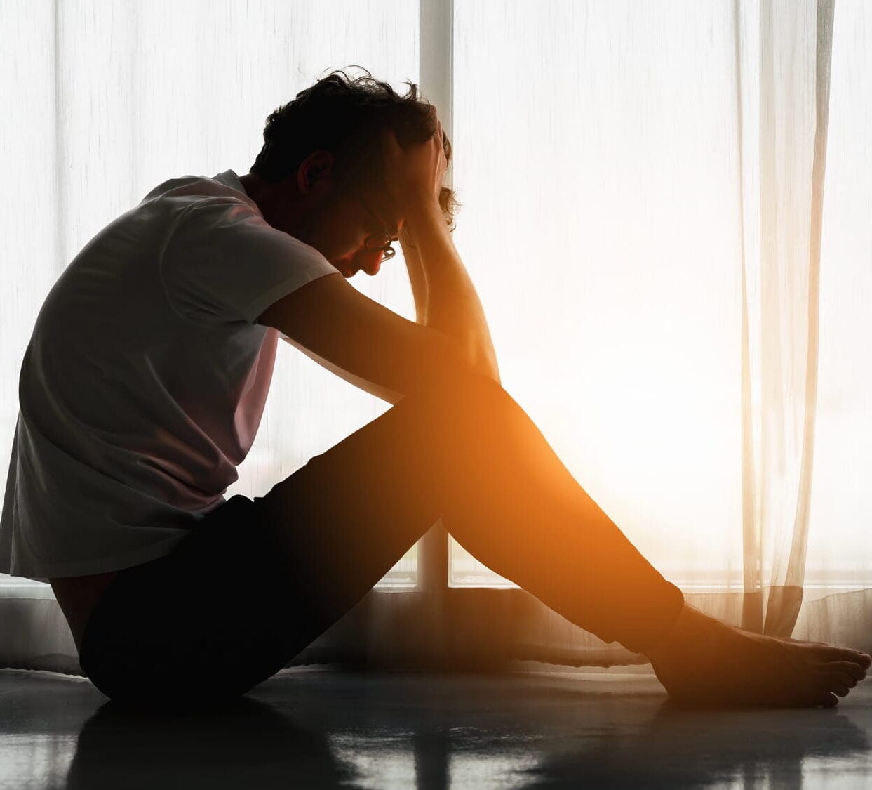 depressed young adult male looking for help